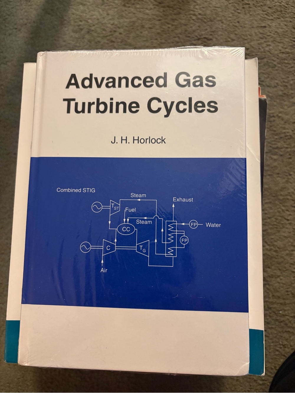 Advanced Gas Turbine Cycles by J. H. Horlock - White and Blue Cover